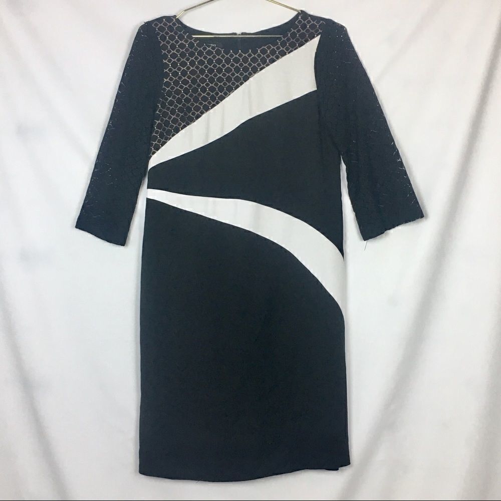 🍟Nine West Color Blocked Knee Length Dress